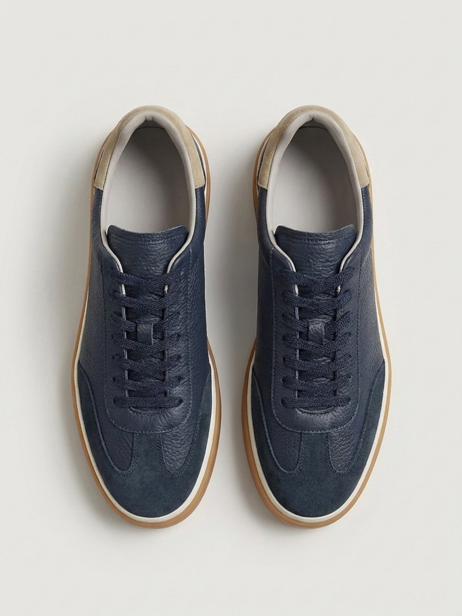 Navy Leather Corso Trainer