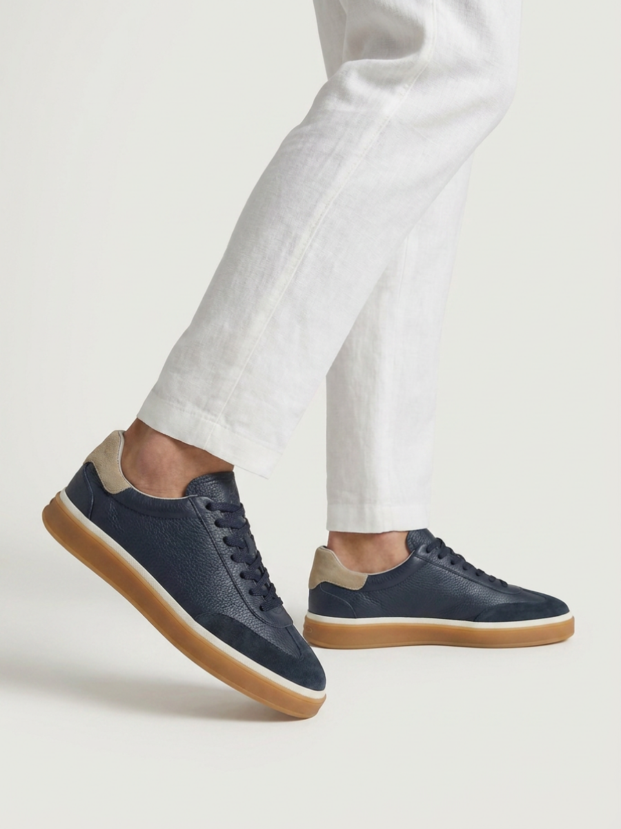 Navy Leather Corso Trainer