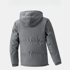 Veste d'hiver matelassée pour homme avec capuche polaire || VENTE DE DÉSTOCKAGE