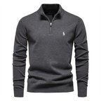Premium Herren-Strickpullover mit halbem Reißverschluss – Ausverkauf