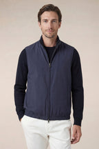Gilet réversible bleu marine