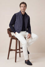 Gilet réversible bleu marine