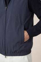 Gilet réversible bleu marine