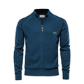 L.C. Strukturierter Reißverschluss-Pullover für Herren