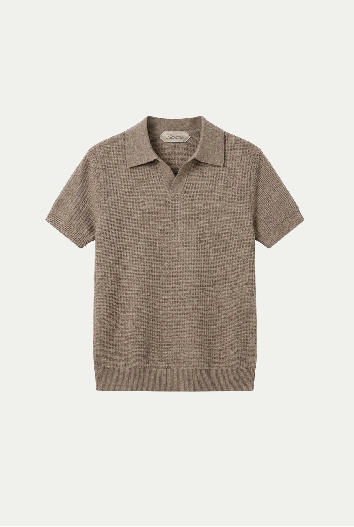Ravello Strick-Polo Taupe