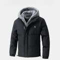 Veste d'hiver matelassée pour homme avec capuche polaire || VENTE DE DÉSTOCKAGE