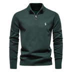 Premium Herren-Strickpullover mit halbem Reißverschluss – Ausverkauf