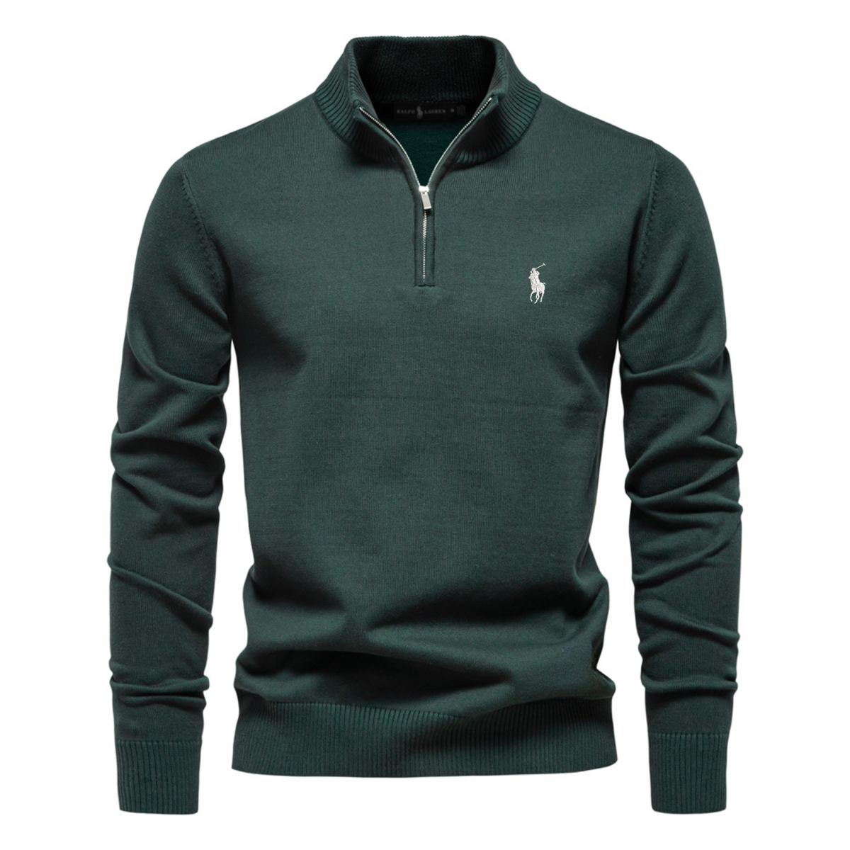 Premium Herren-Strickpullover mit halbem Reißverschluss – Ausverkauf