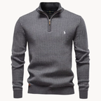 Pull en maille quart de zip pour homme - Vente de liquidation
