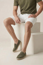 Capri Suede Loafer Olive