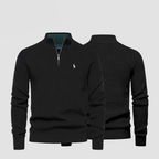 Herren-Strickpullover mit Reißverschlusskragen (Ausverkauf)