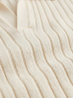 Capri Strickpolo Beige