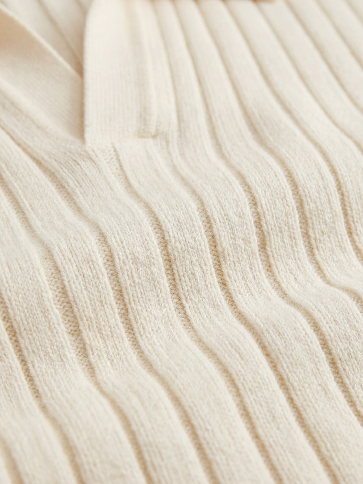 Capri Strickpolo Beige