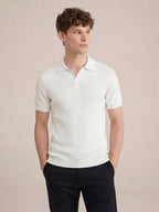 Capri Strickpolo Weiß