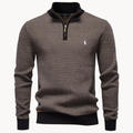 Pull en maille quart de zip pour homme - Vente de liquidation