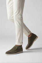 Amalfi Suède City Loafer Dark Taupe