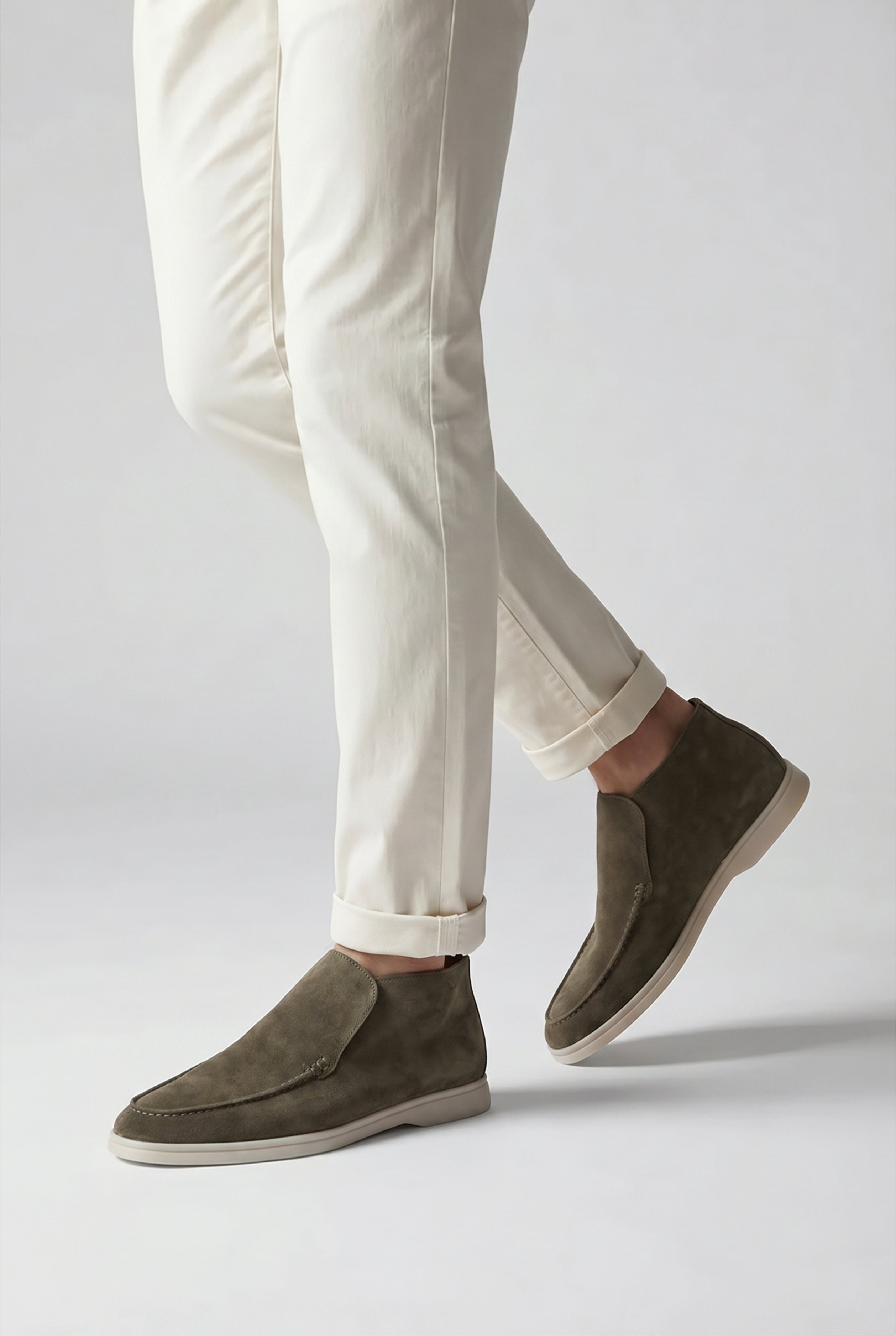 Amalfi Suède City Loafer Dark Taupe