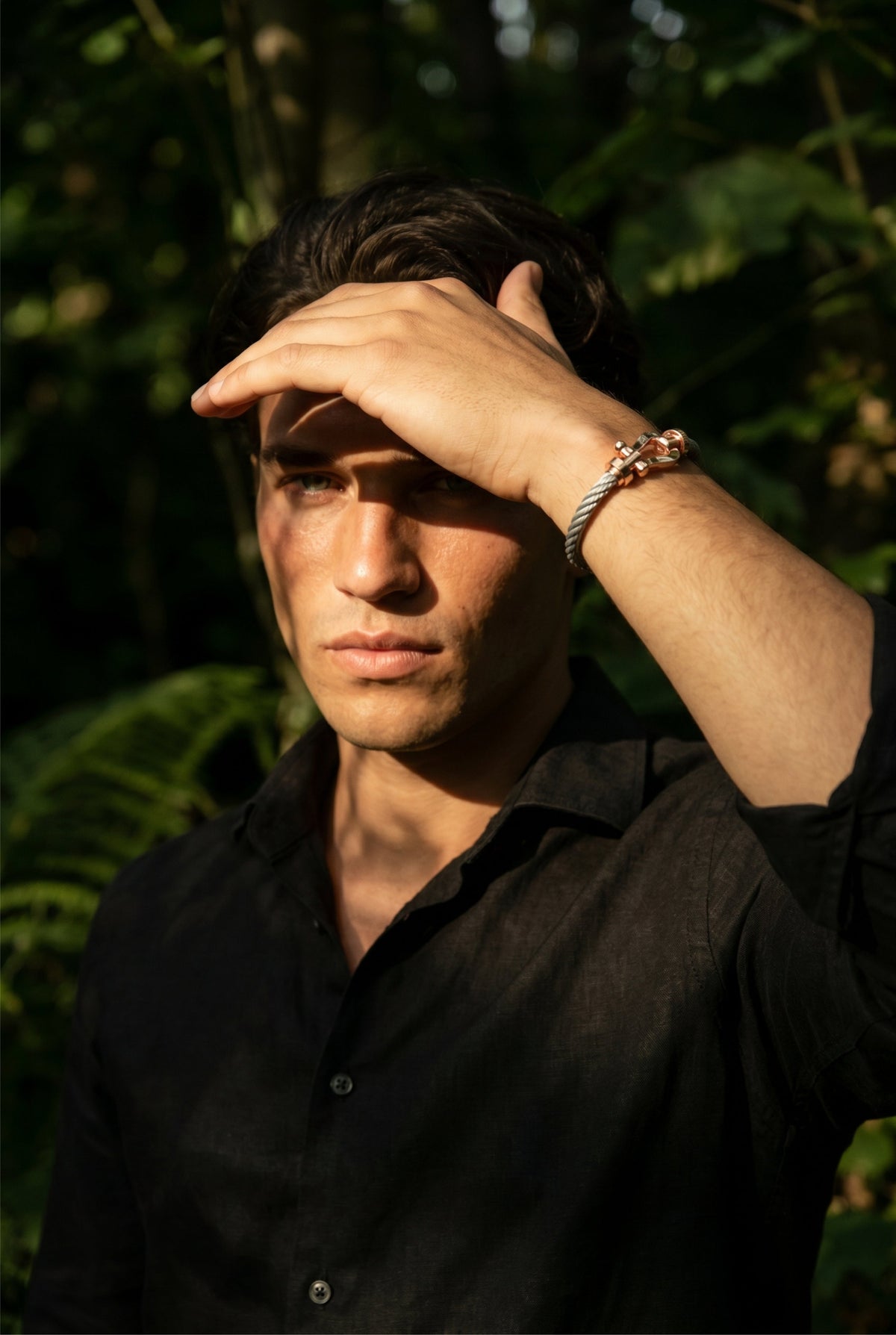 Constantino Yacht Armband Grau/Roségold