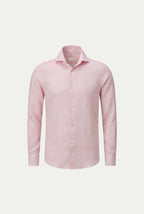 Chemise à manches longues en lin Amalfi rose