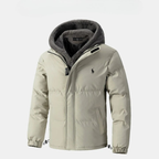 Veste d'hiver matelassée pour homme avec capuche polaire || VENTE DE DÉSTOCKAGE