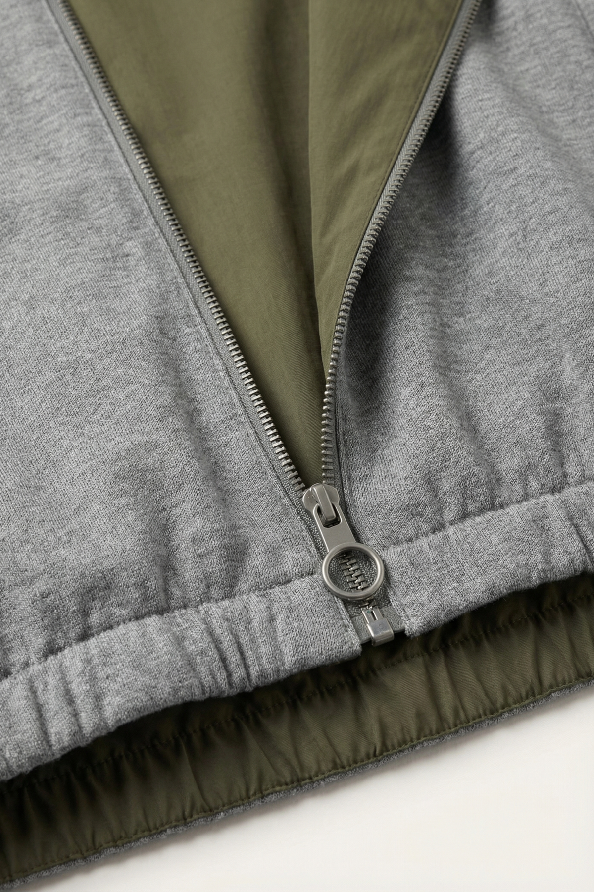 Wendbare Jacke Olivgrün