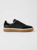 Black Leather Corso Trainer