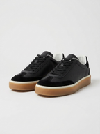 Black Leather Corso Trainer