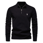 Premium Herren-Strickpullover mit halbem Reißverschluss – Ausverkauf