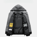 Veste d'hiver matelassée pour homme avec capuche polaire || VENTE DE DÉSTOCKAGE