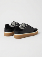 Black Leather Corso Trainer