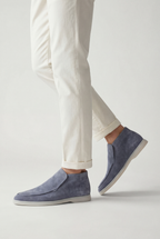 Amalfi Suede City Loafer Baby Blue