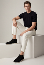 Amalfi Suede City Loafer Black