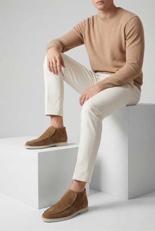 Amalfi Suede City Loafer Desert