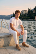 Amalfi Suede City Loafer Desert