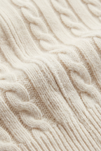 Como Kaschmir-Kapuzenpullover Beige