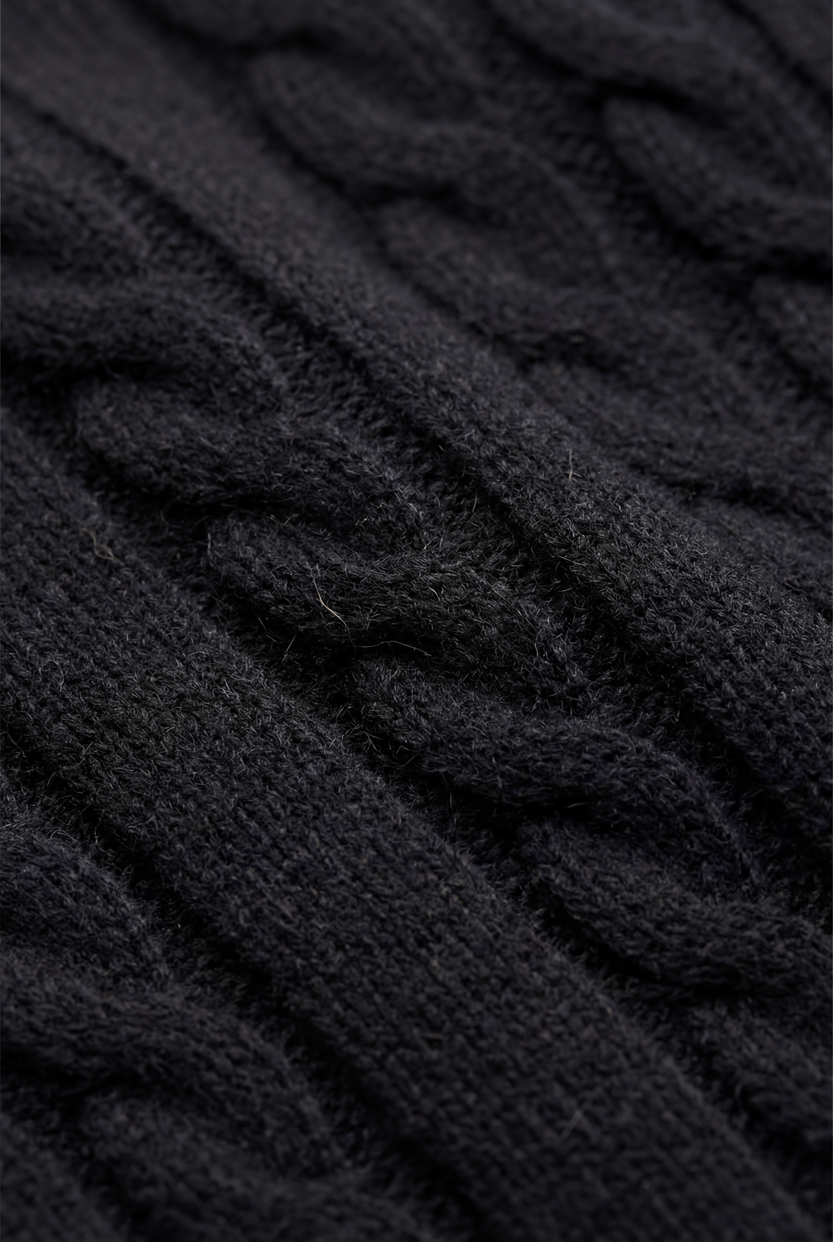 Pull zippé en cachemire Como noir