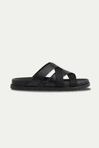 Amalfi Leather Sandal Black