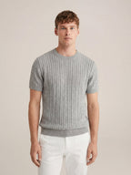 Nerano Strick-T-Shirt Grau