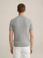 Nerano Strick-T-Shirt Grau
