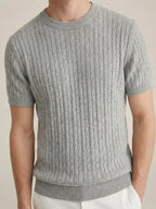 Nerano Strick-T-Shirt Grau