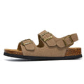 Amalfi Three-Strap Sandal — Sand