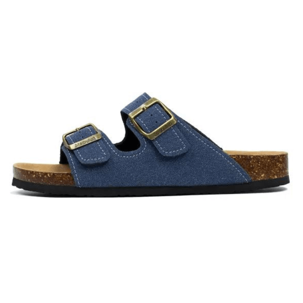 Capri Suede Sandal — Blue