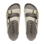 Capri Suede Sandal — Cream