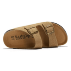 Capri Suede Sandal — Light Brown