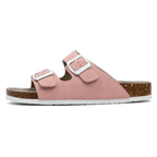 Capri Suede Sandal — Pink