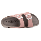 Capri Suede Sandal — Pink