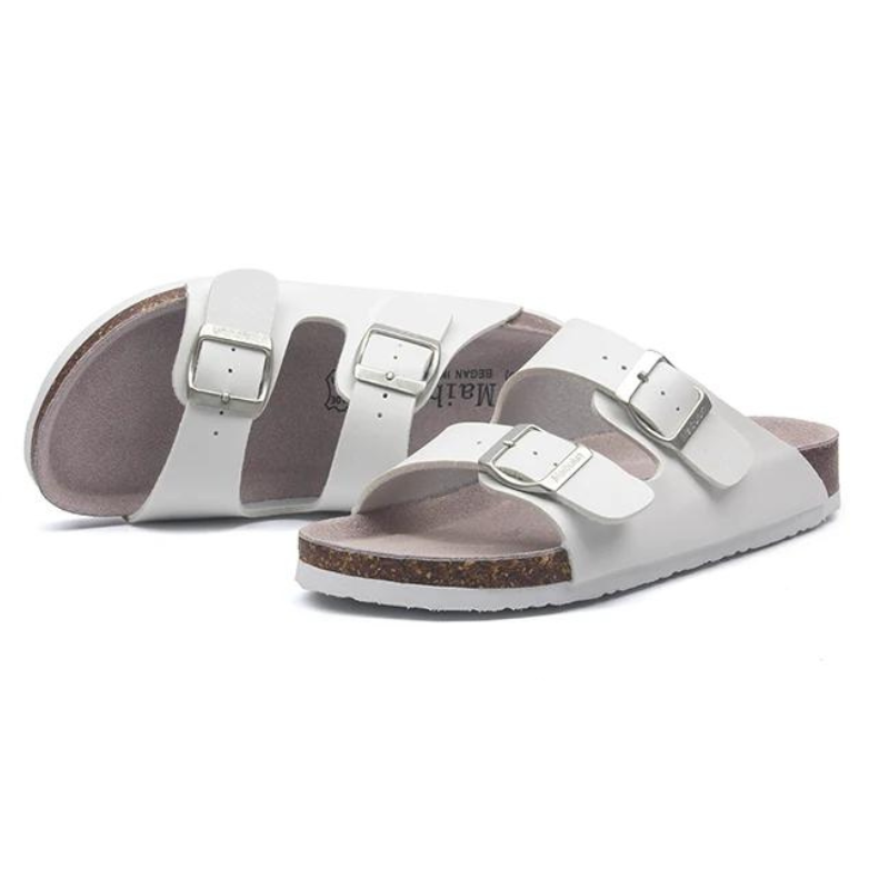 Capri Leather Sandal — White