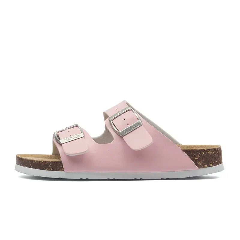 Capri Leather Sandal — Pink