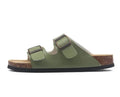 Capri Leather Sandal — Green