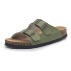Capri Leather Sandal — Green